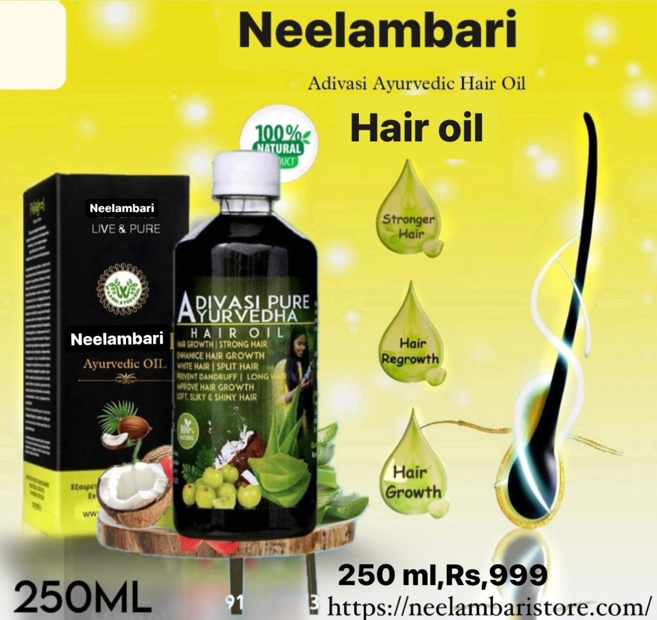 Adivasi Neelambari Herbal Hair Oil